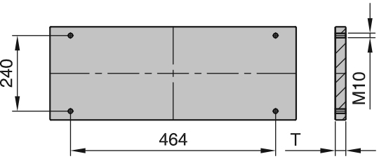 L55 Плита толкателей 396X546, схема