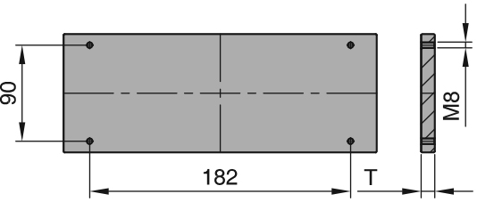 L55 Плита толкателей 196X246, схема