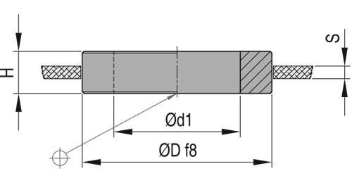 Кольцо центрирующее S - R22, схема