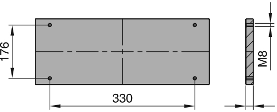 L55 Плита толкателей 296X396, схема