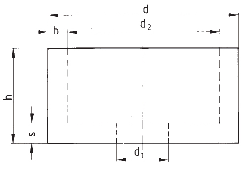 EKW шлифовальные круги, форма D DT14, схема