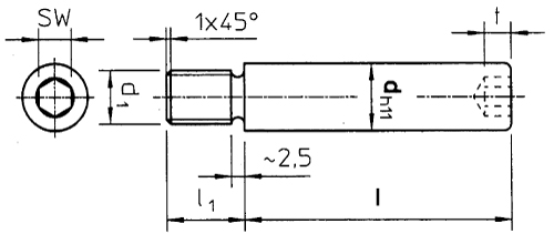 Направляющие болты для эластомерных пружин WZ8022, схема