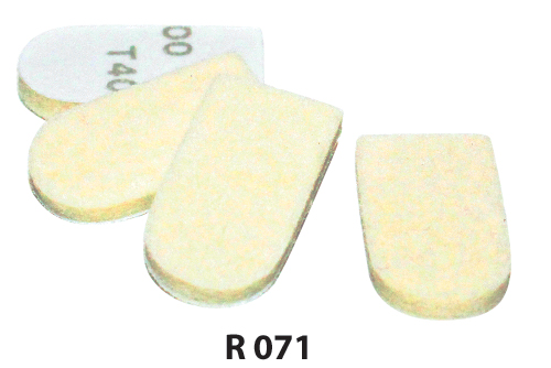 Шлифовальный  и фетровый стикер R06 и R071, схема