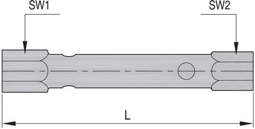 Ключ трубчатый - DS, схема