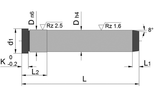 Направляющая колонка - GB114, схема